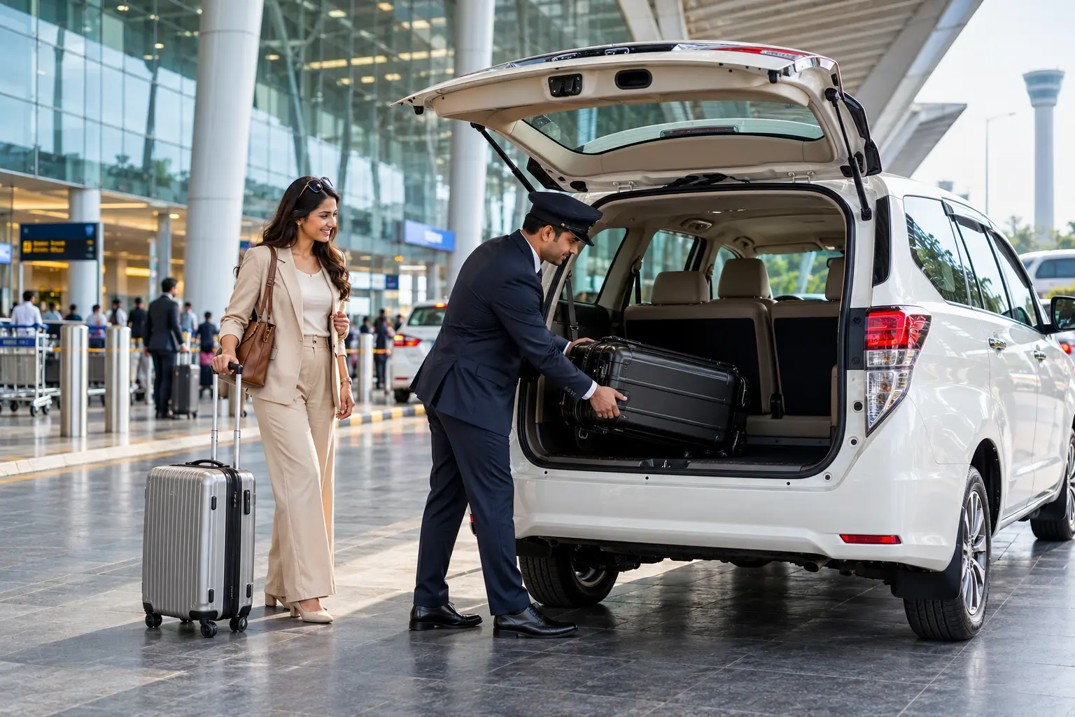 Thoughtful chauffeur hospitality